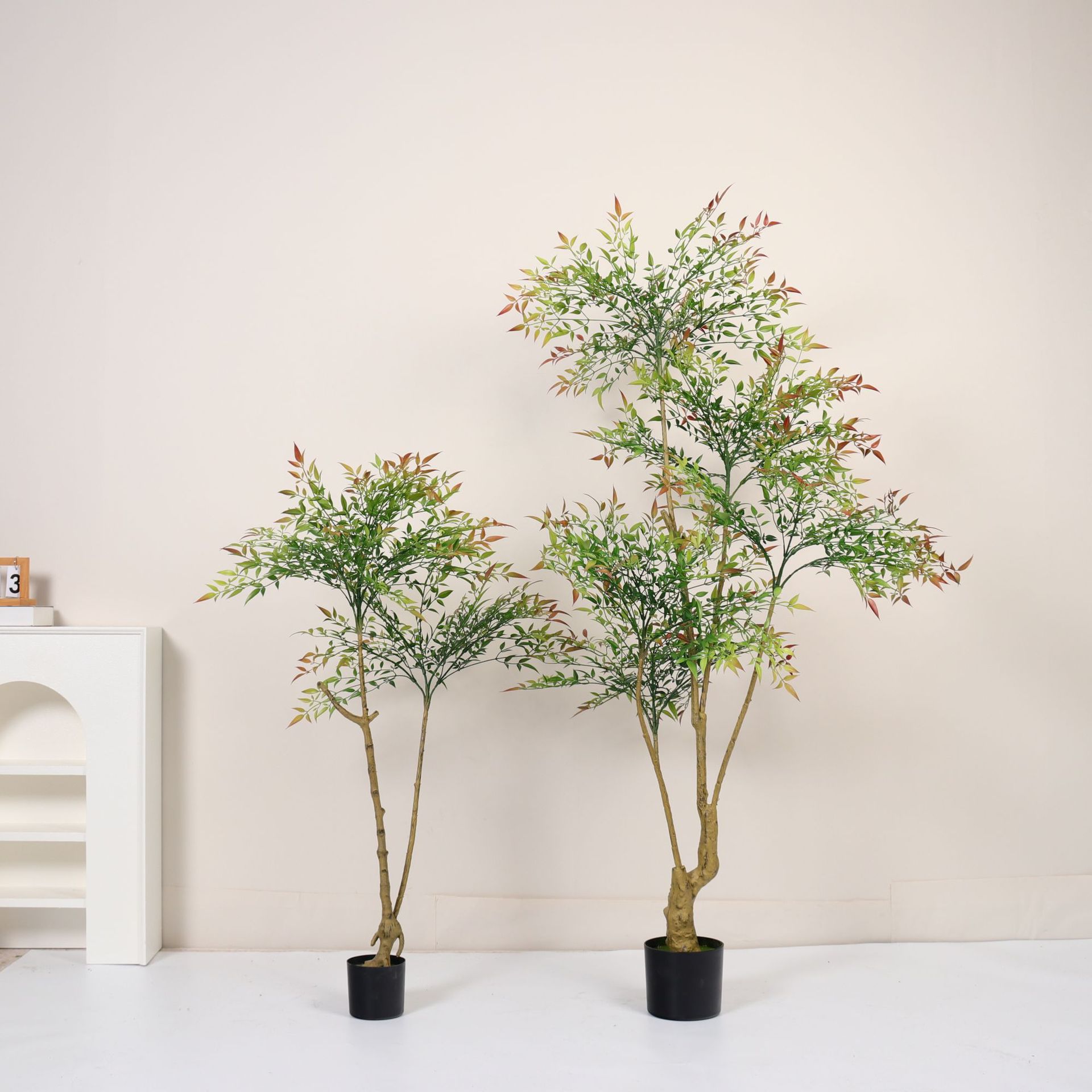 Simulación Gradiente Nantian Bamboo Plantas verdes falsas Plantas en maceta Sala de estar Gran piso Decoración de árbol falso Decoración Planta de simulación