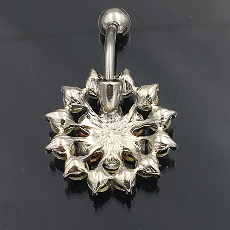 Anello floreale squisito in acciaio inossidabile con diamanti_voghion.com