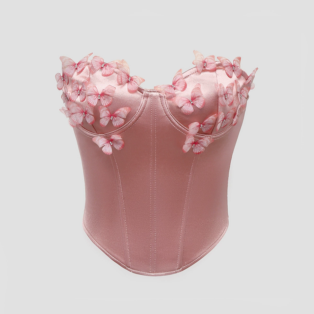 Трансграничная амазонка внешней торговли ins ветер горячая девушка премиум-smutt-smatchy бабочка ромбовидная стальная петла рыбья кость тряпка LY025