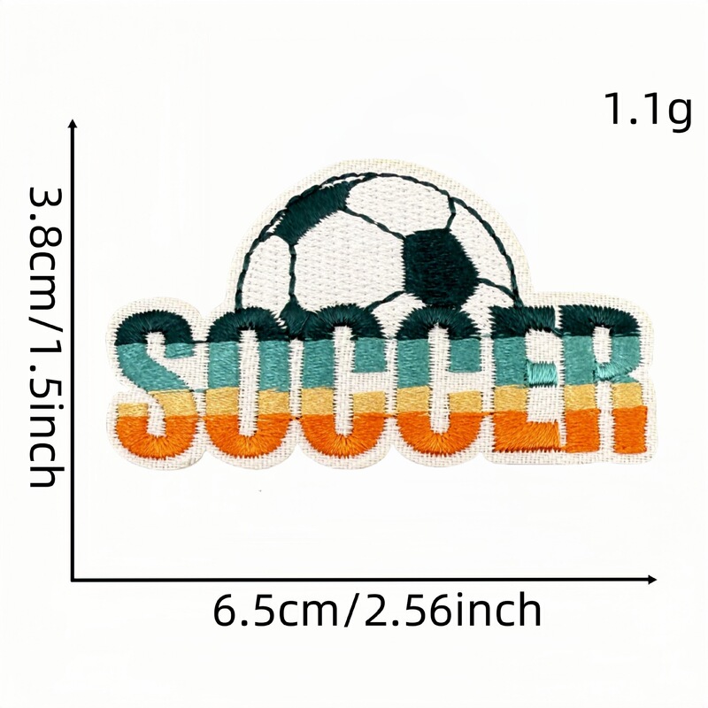 新しい漫画サッカースポーツ刺繍布ステッカーカラー落書きパッチコンピュータ刺繍衣類アクセサリー在庫卸売|undefined