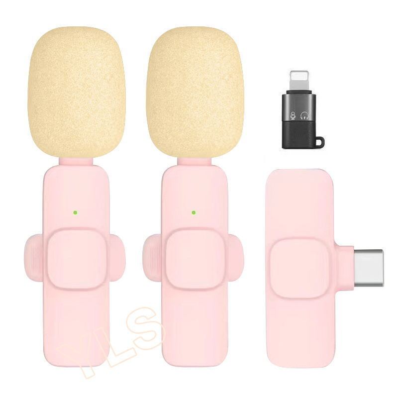 録画アンカー ライブブロードキャスト ワイヤレスラベリアマイク 1対2携帯電話ライブブロードキャスト Bluetooth ミニビデオラジオマイク|undefined