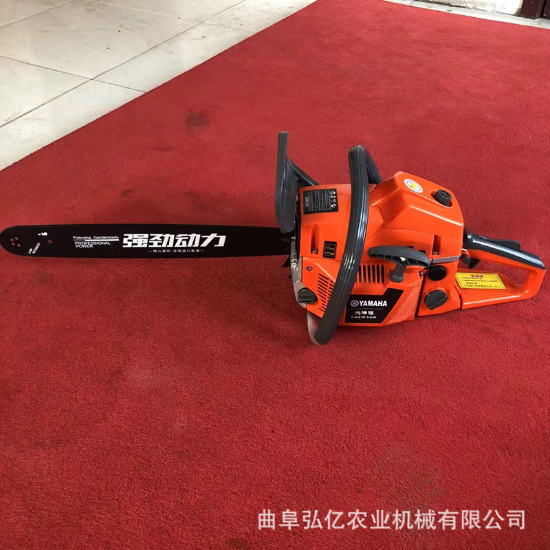 消防园林工具二冲程手提汽油锯户外砍柴锯木机 便携式切割链条锯