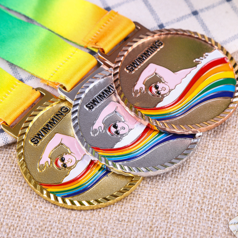 Medalla Metálica Conmemorativa de Aleación de Zinc Personalizable para Eventos Deportivos