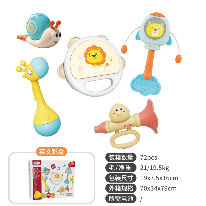 Traje de instrumentos musicales para bebés Orff de venta caliente transfronteriza traqueteo para bebés