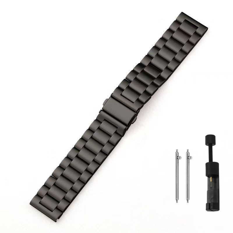 Three beads solid - black [with solid watch remover]