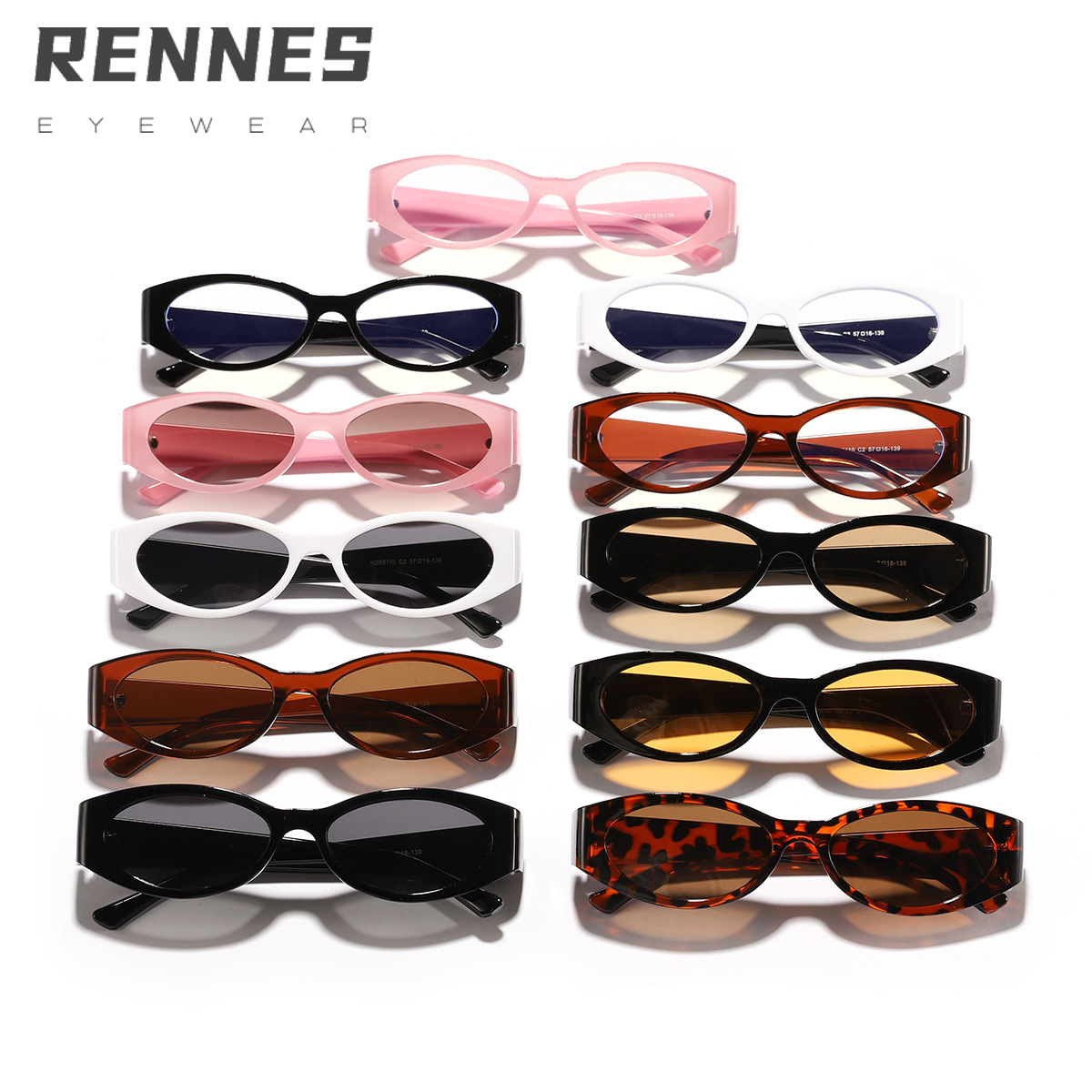 Nuevas gafas de sol para exteriores ovaladas con montura pequeña retro transfronteriza, gafas con montura de miopía para estudiantes, gafas planas anti-luz azul