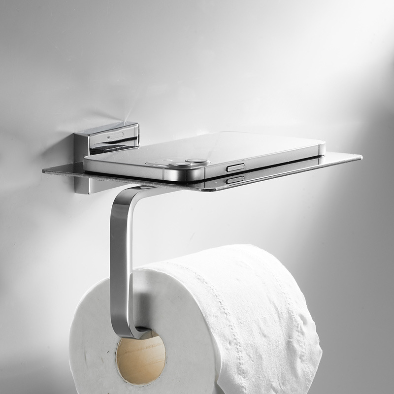 Luxury Paper Towel Holder Full Copper Toilet Paper Holder Bathroom Wall Mounted Toilet Paper Rack Tissue Paper Storage Bracket