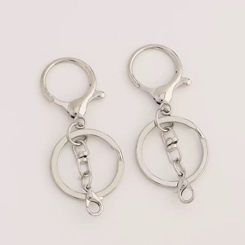 In-Stock Metal Lobster Clasp Four-Piece Set Alloy Keychain Figure-Eight Hanging 302 Crayfish Accessory Keychain Creative