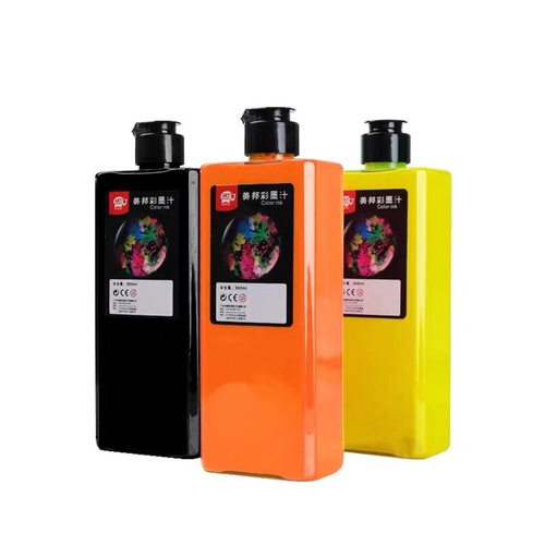 Meiban pray for blessing color ink children's color ink art fluorescent Chinese painting pigment 500ml120ml color ink concentrate