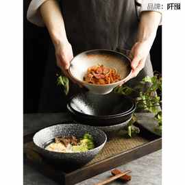 源头工厂日式陶 家用大号拉面碗面条 创意碗筷餐具斗笠碗礼品碗筷