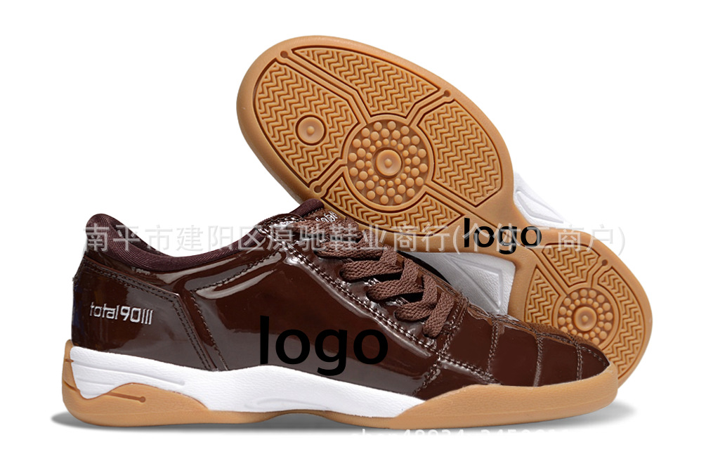 Fábrica de Putian al por mayor T90 serie interior MD fondo plano zapatos de fútbol de fondo bajo entrenamiento césped interior y exterior