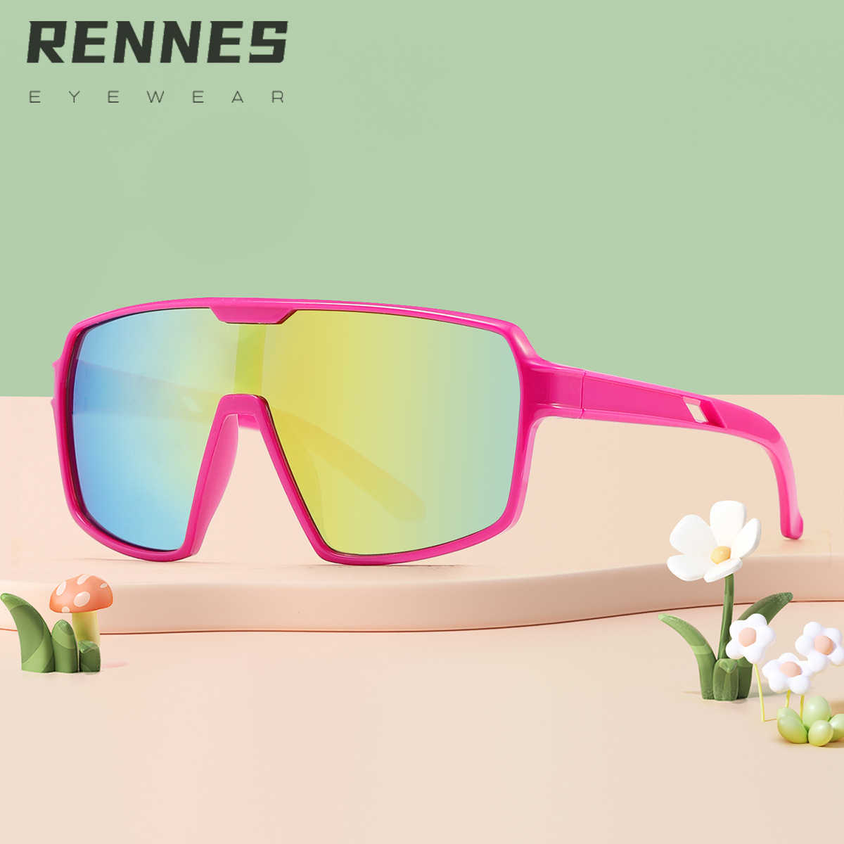 Nuevas gafas de ciclismo al aire libre para niños y niñas transfronterizas, gafas de protección solar a prueba de viento, gafas de sol de escalada de moda