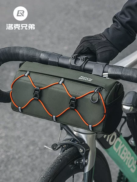 Rock brothers bicycle bag front beam bicycle front bag road mountain bike head hanging bag handlebar crossbody riding equipment