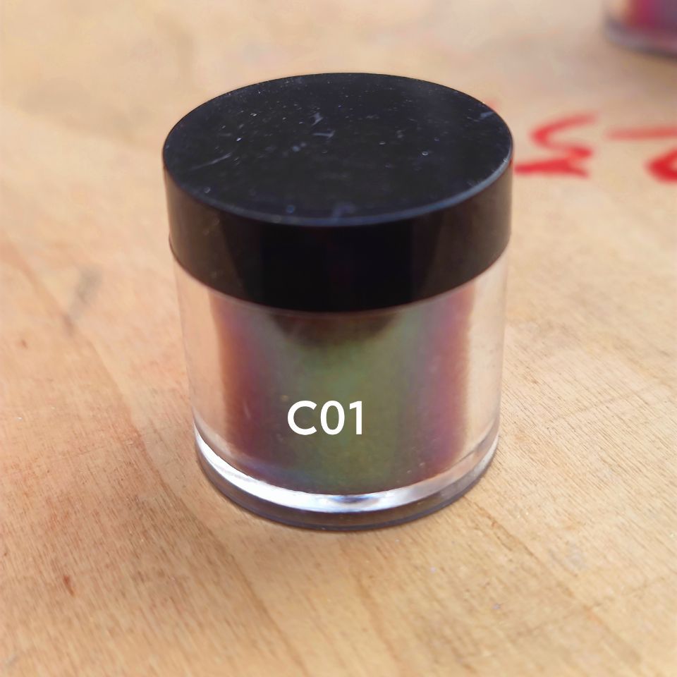 跨境新品32色多彩变色龙粉多重色彩滴胶喷涂变色龙珠光粉颜料5g