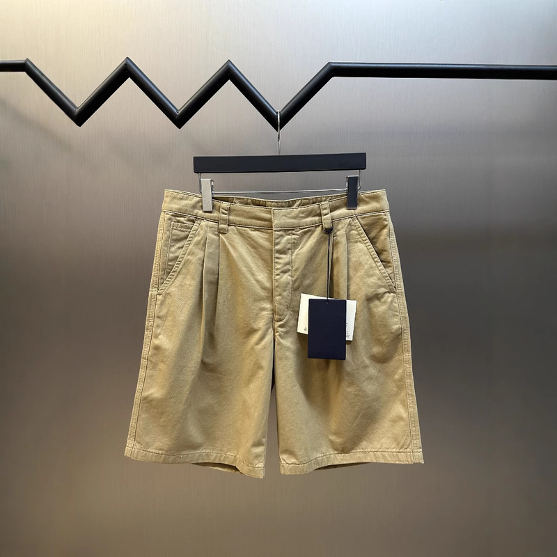 Correct Version of 25 New Summer Original Standard P Family Khaki Bermuda Casual Shorts Loose Fit for Men and Women