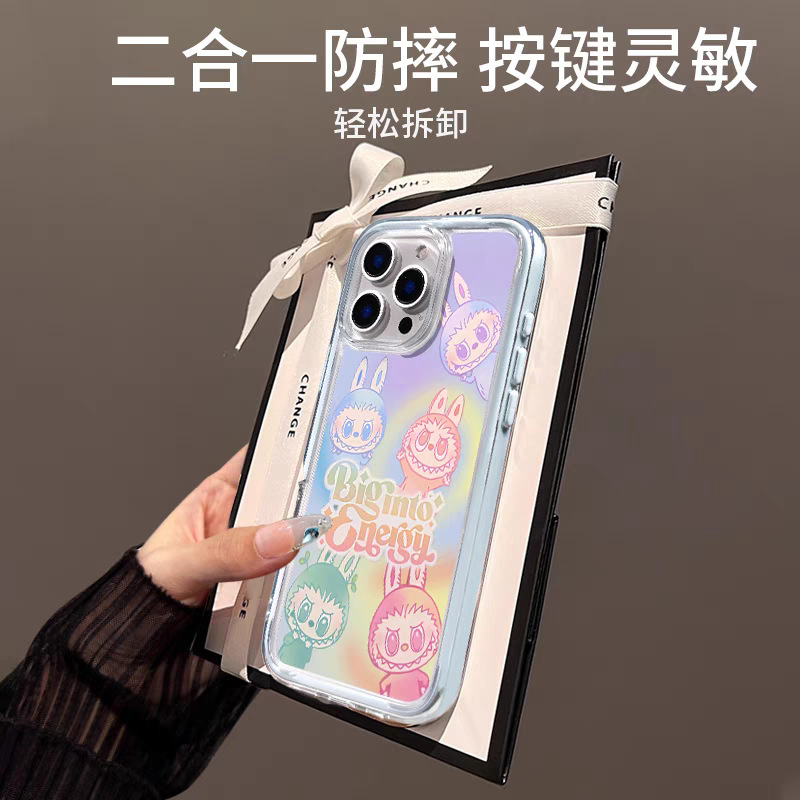 Labubu トレンディな携帯電話ケース カラフルな磁気吸引 Apple 1615iphone13PROMAX Huawei 携帯電話ケースに適しています|undefined