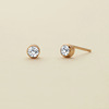 Earrings Simple New Products December Cosmetic earrings Color Diamond Earrings Gold Stainless Steel earrings