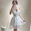 Design sense of suspender bottomed dress