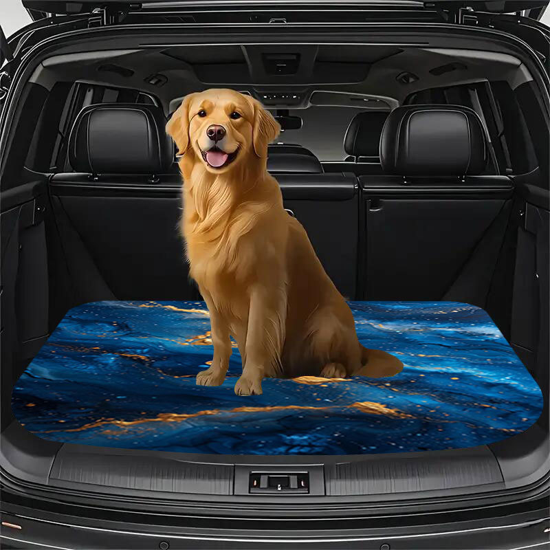 Temu Hot-Selling Universal Car Printed Floor Mats 7-Piece Set, Car-Specific Cup Mats 2-Piece Set, Jit One-Piece Drop Shipping