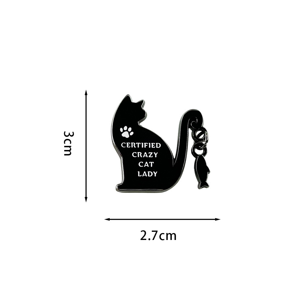 Cartoon-Style Enamel Pin with Pendant, Inspired Gift Lapel Pin Badge Accessory Series Decoration