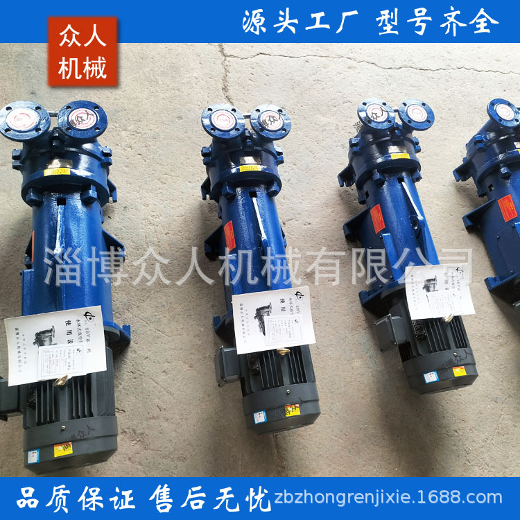 2BV2070水环式真空泵 淄博厂家抽气泵头水循环球墨铸铁2BV真空泵