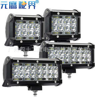 4inch 7inch Led Four-Row Spotlight Floodlight Hybrid Light Off-Road Vehicle Work Light Car Led Paving Light Modification