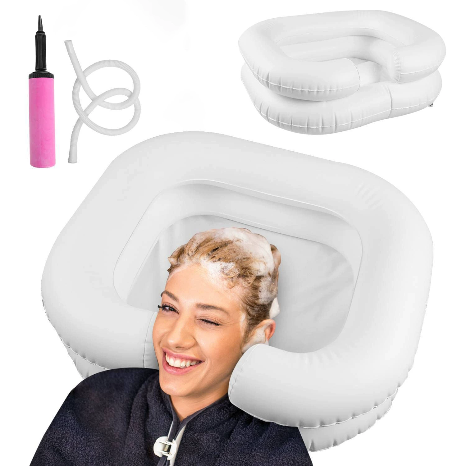 В наличии надувной таз для шампуня подушка для шеи прикроватный таз для шампуня подходит для беременных женщин с ограниченными возможностями предметы первой необходимости оптом