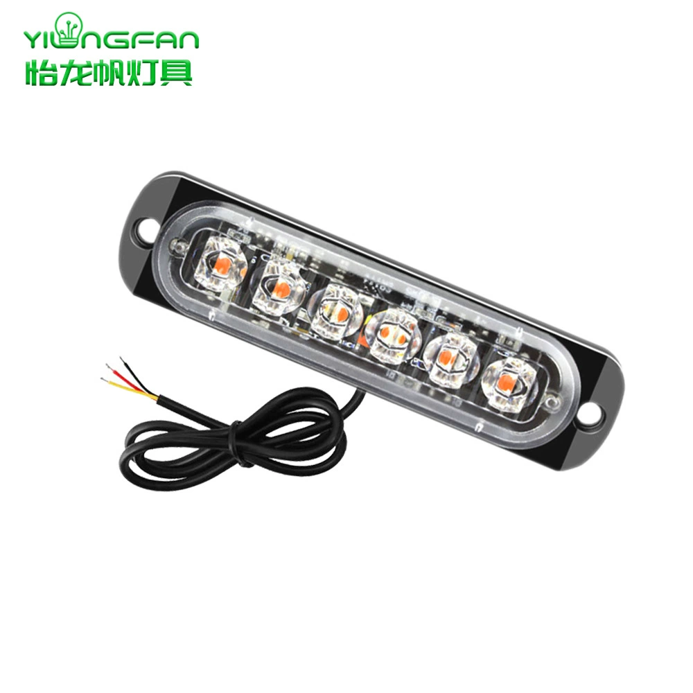 6LED фонарик 6LED предупреждающий сигнал, вспышка, освещение, свет, пригодится для грузовика