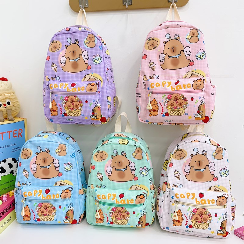Mochila de dibujos animados japoneses para niños y niñas
