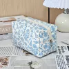 Blue flowers on white background - one size fits all