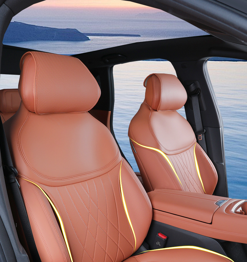 25 new model dark blue S07/S7 special seat covers, full-cover seat covers, all-season car seat cushions, full-coverage leather seat pads