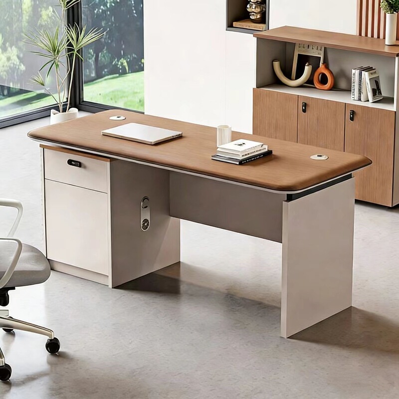 General Manager's Desk, Boss's Desk, Simple Modern Single-Person Financial Desk, Supervisor's Office, Home Computer Desk and Chair