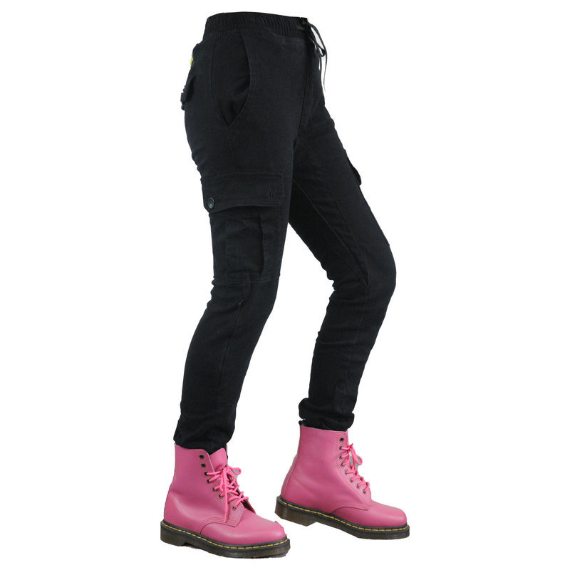 Loong biker casual camuflaje gota resistente a los pantalones de la motocicleta pantalones vaqueros de la motocicleta carreras de motos pantalones de montar para las mujeres