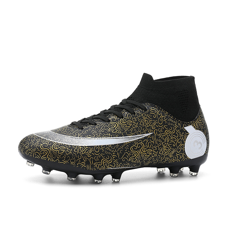 Nuevos zapatos de fútbol transfronterizos para niños y adolescentes hombres y mujeres fabricantes de clavos largos ventas directas de zapatos de fútbol
