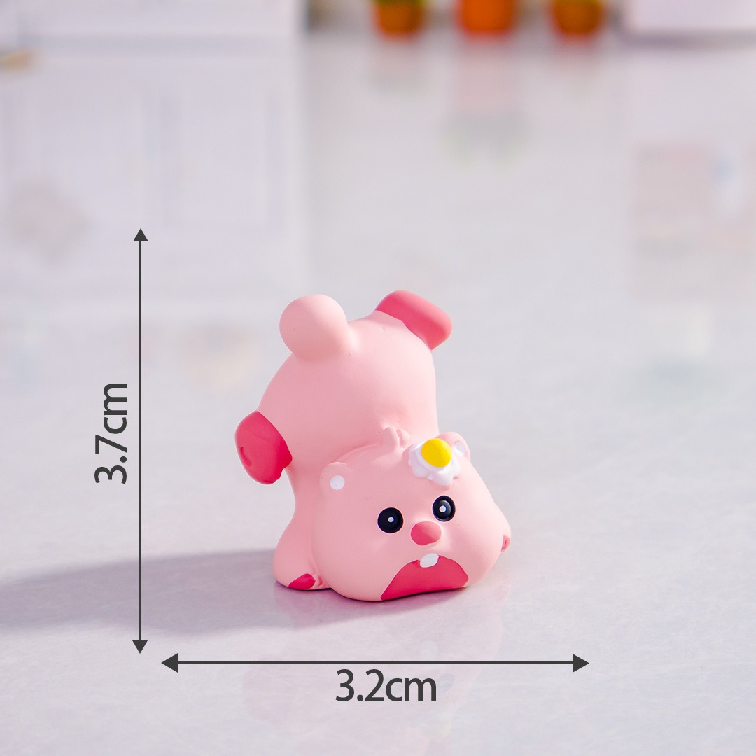 Micro paisaje creativo lindos Dolphin capibara muñeca caja ciega accesorios decoraciones accesorios de escritorio para automóviles