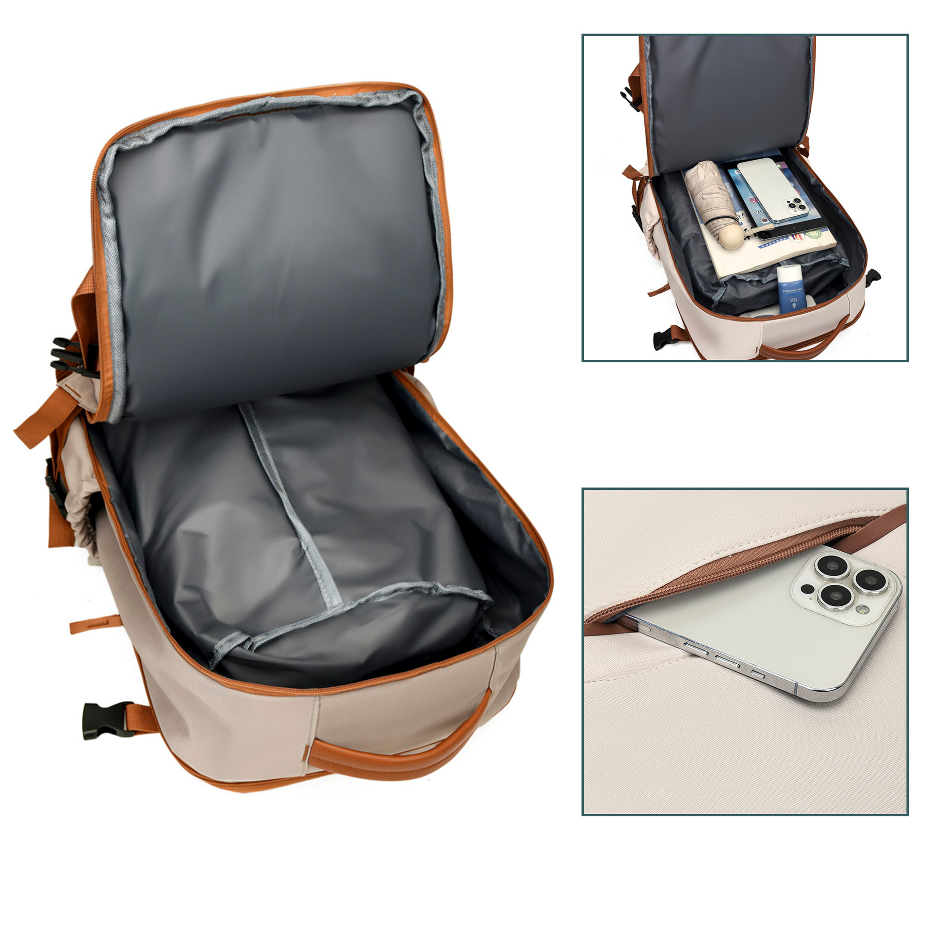 Mochila transfronteriza, mochila para hombres y mujeres, mochila para viajar, mochila casual, moda universal, mochila para estudiantes universitarios, computadora portátil