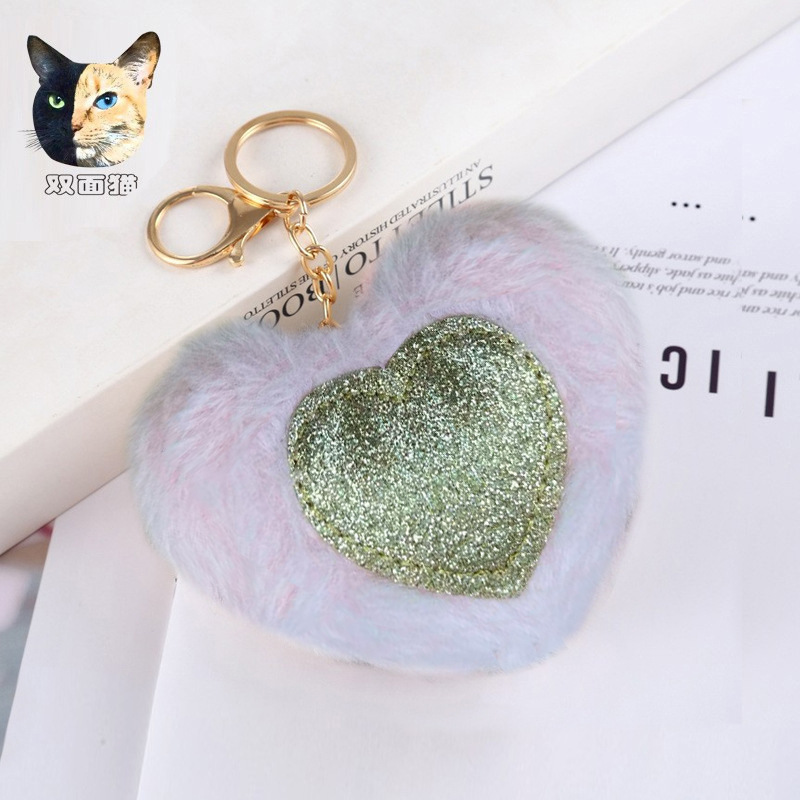 粉色贴金色桃心