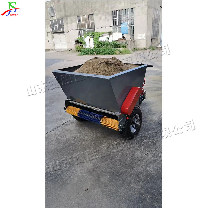 Máquina de lavado de arena eléctrica de coche pequeño equipo de llenado de arena de césped deportivo parque de césped tipo coche de llenado de arena máquina de cardado