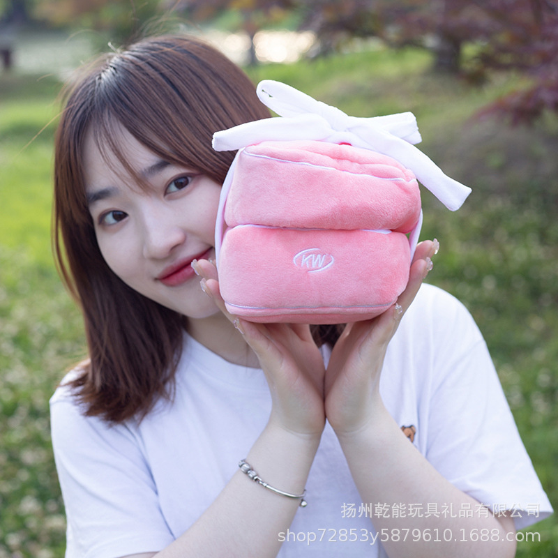 Regalo del Día de San Valentín invierno confesión tela felpa gran diamante anillo regalo perfecto amor muñeca propuesta props