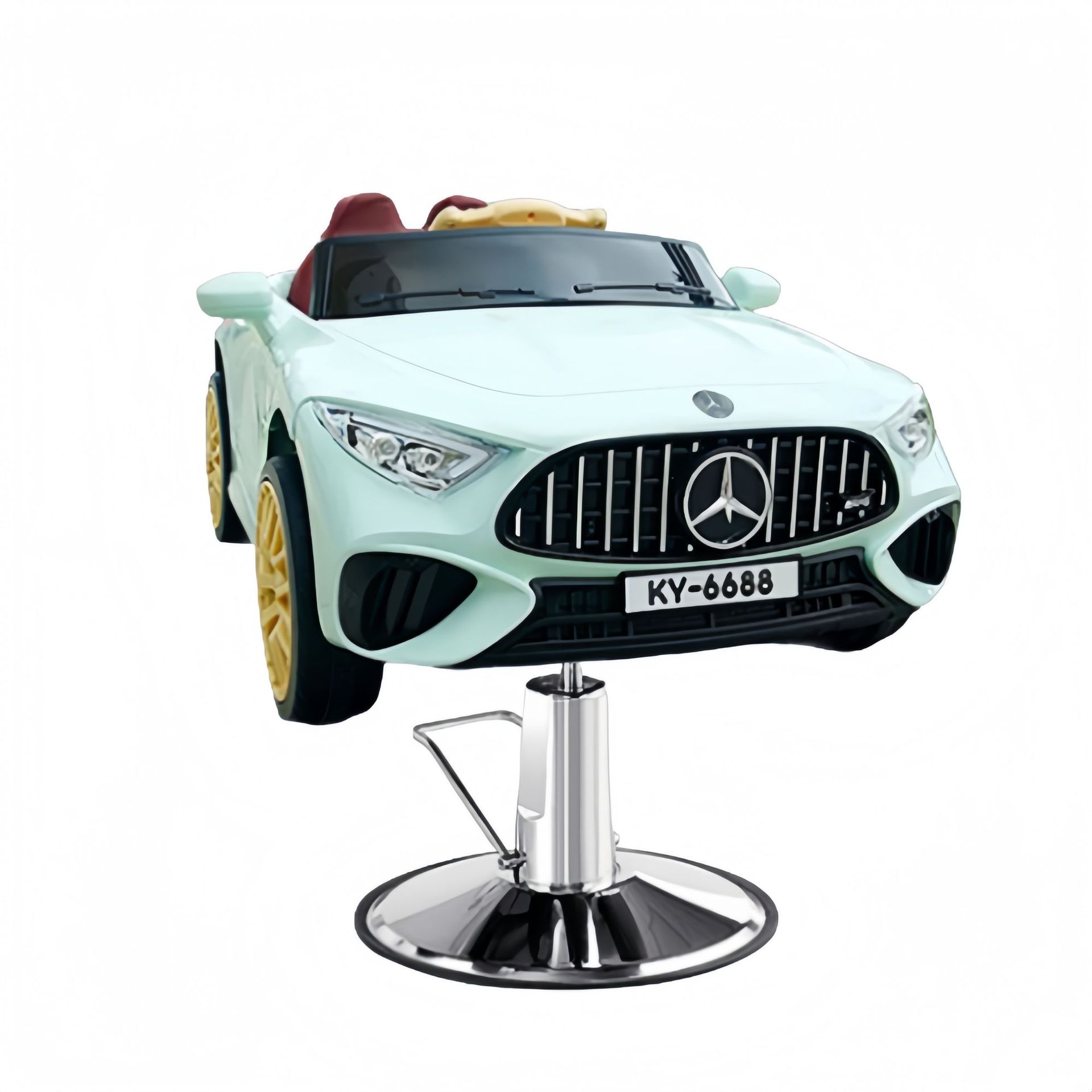 Silla de peluquería transfronteriza para niños silla de cabello giratoria silla de elevación salón de peluquería multifuncional asiento de automóvil de dibujos animados al por mayor image 88