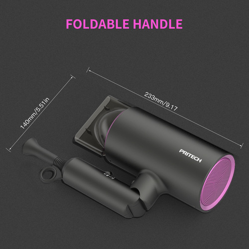 Peach household folding hair dryer European standard hair salon hair dryer cross-border hammer electric air blower constant temperature hair care hair dryer