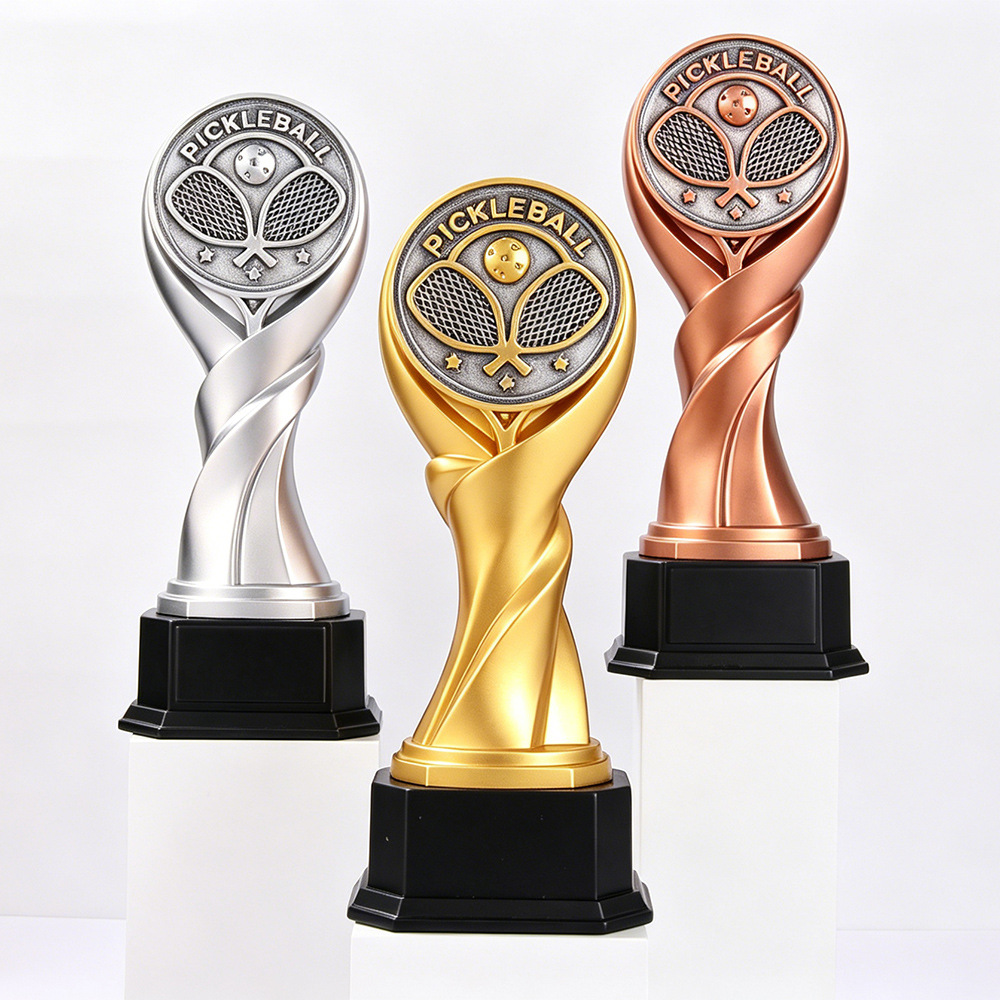 Nuevo campeón de trofeo de resina Pickleball Vietnam Hot Sale Pickleball personalizado creativo deportes estudiantiles