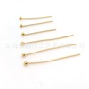 Pure copper color shelter needle round head needle bead -plated beaded beaded material DIY jewelry accessories real gold guarantee