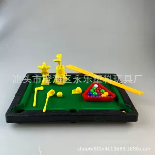 生产定制迷你手指台球桌面高尔夫球2合1桌游体育玩具套装赠品