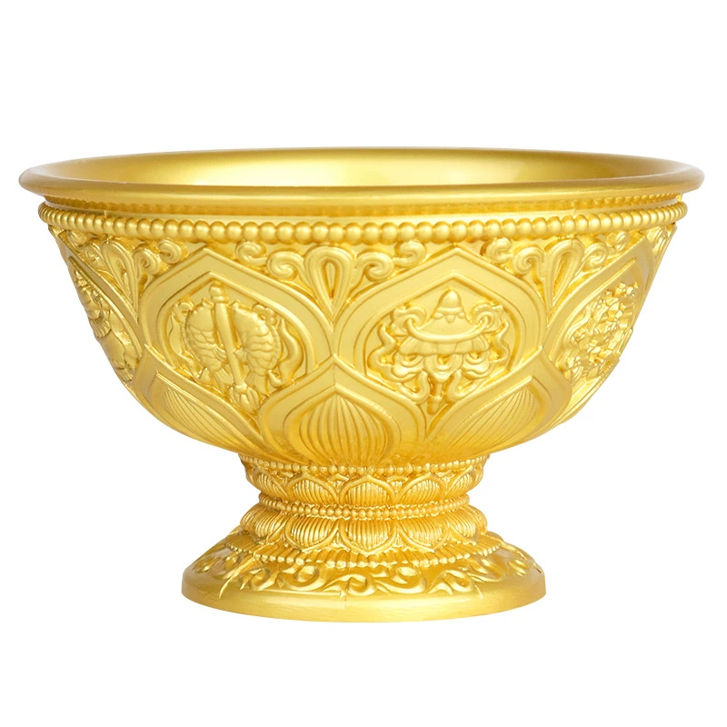 Оптовая antique коллекция восьми сокровищ лотос, сплав чаши и миски, удача на новоселье, домашние мастерские украшения, чаша, улучшающая богатство