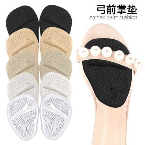 GEL bow forefoot pad high heels pad forefoot foot protection half size pad invisible sleeve anti-wear and anti-slip front half pad