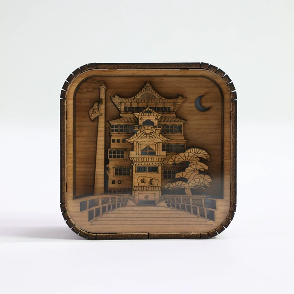Square old house