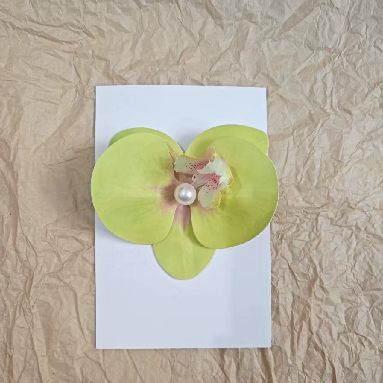 Hairgrip floral clips, princess French-style phalaenopsis & plumeria, multi-size duckbill & pins