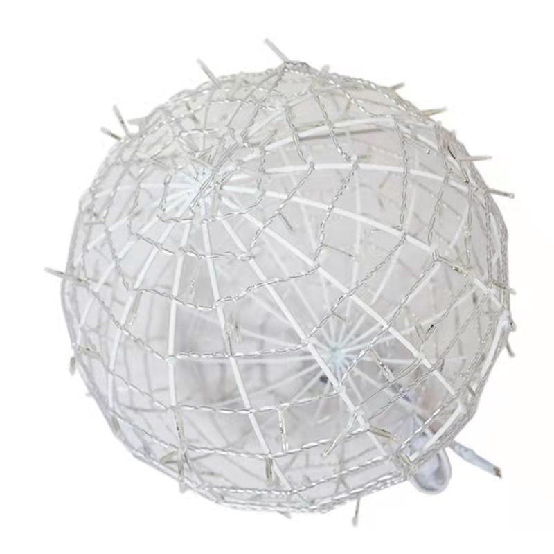 LED 등나무 공 램프 교수형 나무 색 조명 거리 축제 프로젝트 조명 야외 방수 분위기 발광 볼 램프 그물 레드