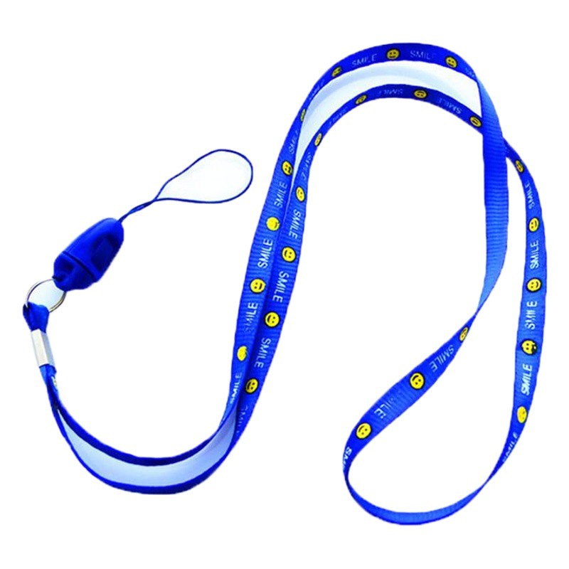45cm long smiley face lanyard toy hanging rope accessories beverage bottle smiley face rope student school card work certificate badge rope